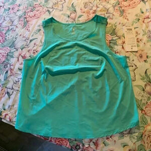 Layera Ladies Green Tank Top Size Medium